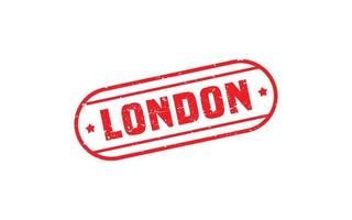 LONDON rubber stamp texture with grunge style on white background vector