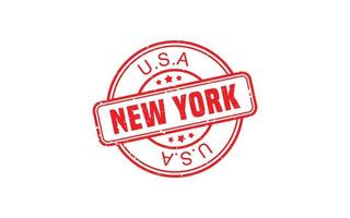 NEW YORK rubber stamp texture with grunge style on white background vector