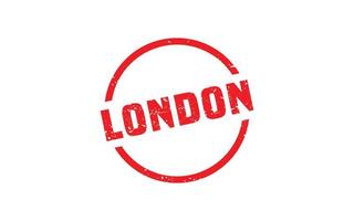 LONDON rubber stamp texture with grunge style on white background vector