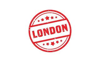 LONDON rubber stamp texture with grunge style on white background vector