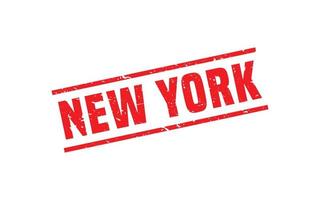 NEW YORK rubber stamp texture with grunge style on white background vector