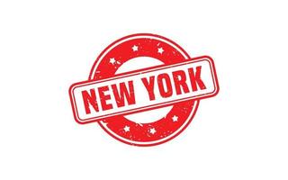 NEW YORK rubber stamp texture with grunge style on white background vector