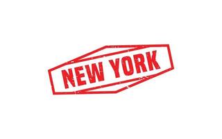 NEW YORK rubber stamp texture with grunge style on white background vector