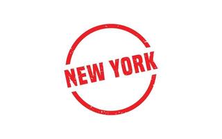 textura de sello de goma de nueva york con estilo grunge sobre fondo blanco vector