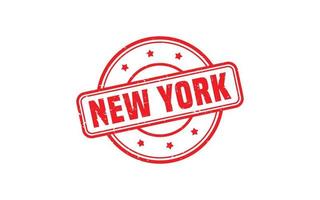 NEW YORK rubber stamp texture with grunge style on white background vector