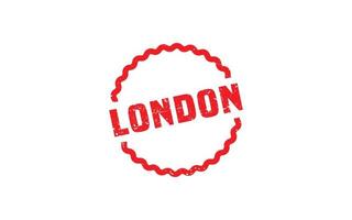 LONDON rubber stamp texture with grunge style on white background vector