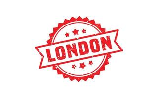 LONDON rubber stamp texture with grunge style on white background vector