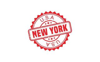 NEW YORK rubber stamp texture with grunge style on white background vector