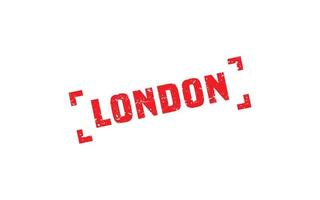 LONDON rubber stamp texture with grunge style on white background vector