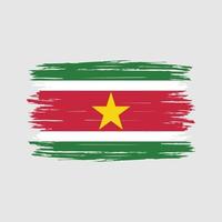 cepillo de bandera de surinam vector