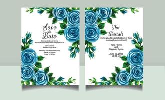 Elegant engagement invitation template vector