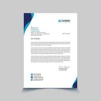 Corporate business letterhead design template vector