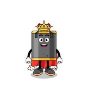 Mascot Illustration of punching bag king vector