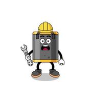 Character Illustration of punching bag with 404 error vector