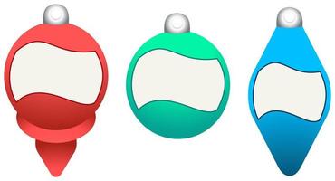 Christmas Holiday Gift Present Custom Ornament Tags vector