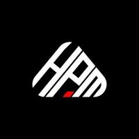 diseño creativo del logotipo de la letra hpm con gráfico vectorial, logotipo simple y moderno de hpm. vector