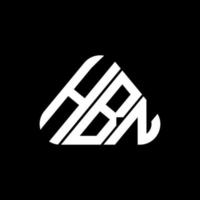 diseño creativo del logotipo de la letra hbn con gráfico vectorial, logotipo simple y moderno de hbn. vector