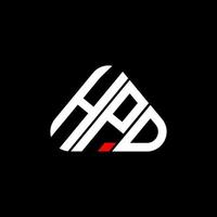 diseño creativo del logotipo de la letra hpd con gráfico vectorial, logotipo simple y moderno de hpd. vector