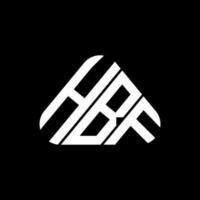 diseño creativo del logotipo de la letra hbf con gráfico vectorial, logotipo simple y moderno de hbf. vector