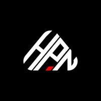 diseño creativo del logotipo de la letra hpn con gráfico vectorial, logotipo simple y moderno de hpn. vector