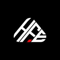 diseño creativo del logotipo de la letra hfe con gráfico vectorial, logotipo simple y moderno de hfe. vector