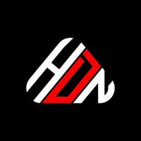 diseño creativo del logotipo de la letra hdn con gráfico vectorial, logotipo simple y moderno de hdn. vector