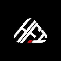 diseño creativo del logotipo de la letra hfi con gráfico vectorial, logotipo simple y moderno de hfi. vector