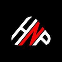 diseño creativo del logotipo de la letra hnr con gráfico vectorial, logotipo simple y moderno de hnr. vector