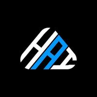 HAI letter logo creative design with vector graphic, HAI simple and modern logo.
