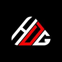 diseño creativo del logotipo de la letra hdg con gráfico vectorial, logotipo simple y moderno de hdg. vector