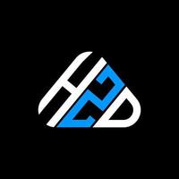 diseño creativo del logotipo de la letra hzd con gráfico vectorial, logotipo simple y moderno de hzd. vector