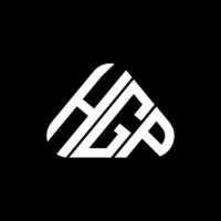 diseño creativo del logotipo de la letra hgp con gráfico vectorial, logotipo simple y moderno de hgp. vector