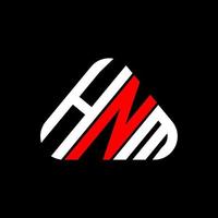 diseño creativo del logotipo de la letra hnm con gráfico vectorial, logotipo simple y moderno de hnm. vector