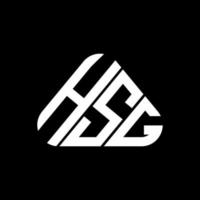 diseño creativo del logotipo de la letra hsg con gráfico vectorial, logotipo simple y moderno de hsg. vector