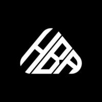 diseño creativo del logotipo de la letra hba con gráfico vectorial, logotipo simple y moderno de hba. vector