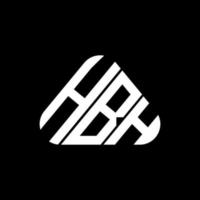 diseño creativo del logotipo de la letra hbh con gráfico vectorial, logotipo simple y moderno de hbh. vector