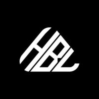 diseño creativo del logotipo de letra hbl con gráfico vectorial, logotipo simple y moderno de hbl. vector