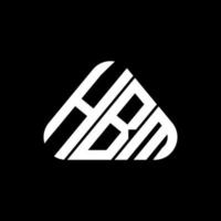 diseño creativo del logotipo de la letra hbm con gráfico vectorial, logotipo simple y moderno de hbm. vector