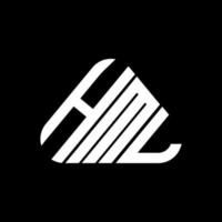 diseño creativo del logotipo de letra hml con gráfico vectorial, logotipo simple y moderno de hml. vector