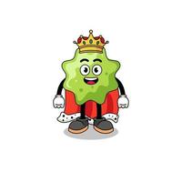 Mascot Illustration of splat king vector