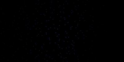 Dark BLUE vector template with neon stars.