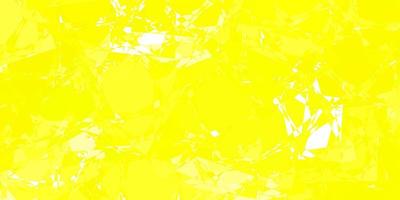 Light Yellow vector background with polygonal forms.