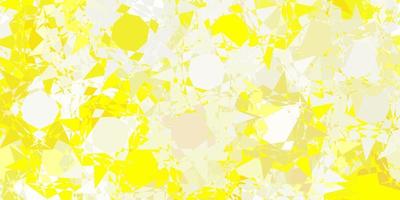 Light yellow vector template with triangle shapes.