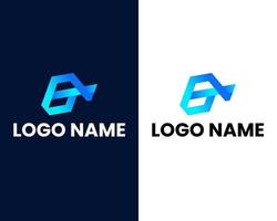 plantilla de diseño de logotipo de empresa moderna letra g vector