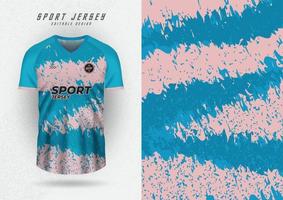 Mock up background for sports jerseys, jerseys, running jerseys, four horizontal stripes brush pattern in blue and cream tones. vector