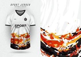 Background mockup for sports jerseys, jerseys, running jerseys, multicolored half-body brush patterns. vector