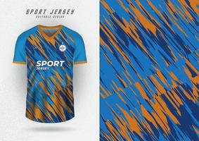 maqueta de fondo para camisetas deportivas, camisetas de carrera, camisetas de carrera, patrón de pincel, líneas diagonales en tonos azules. vector