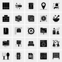 25 iconos de negocios universales vector ilustración de icono creativo para usar en proyectos relacionados con la web y dispositivos móviles