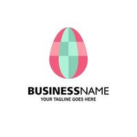 Egg Easter Holiday  Business Logo Template Flat Color vector