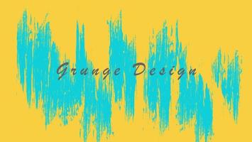 Abstract Drawing Bright Blue Yellow Grunge Texture Design Background vector